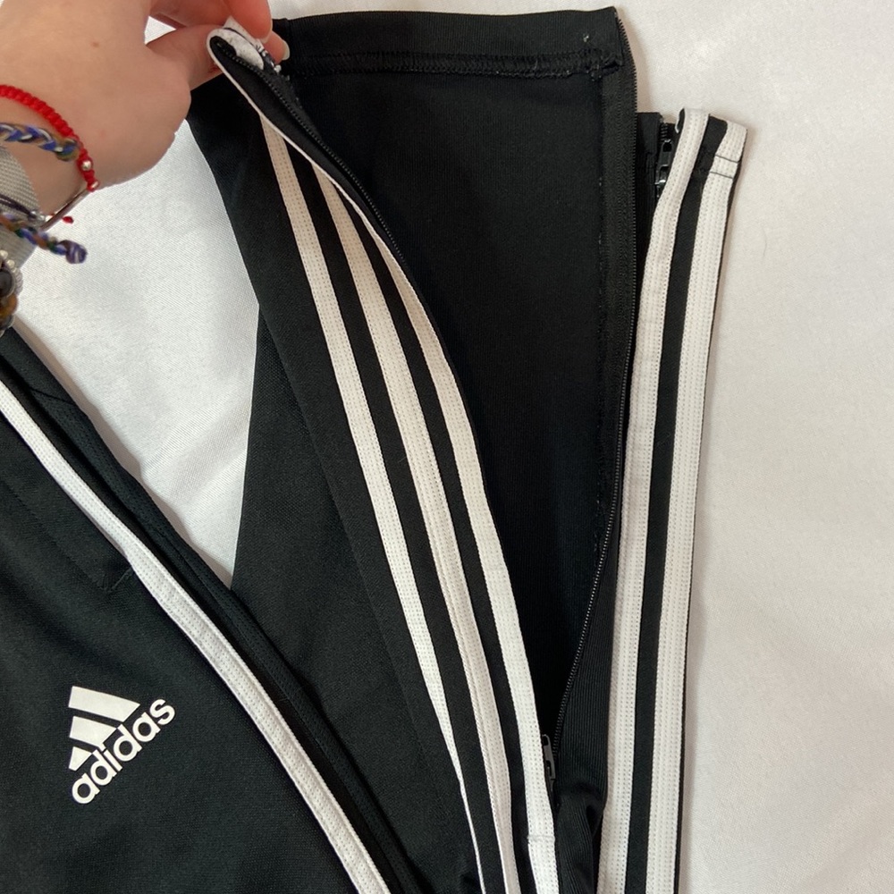 Adidas Tri-Stripe Joggers | Climacool Medium, Black and White - Picture 4 of 8